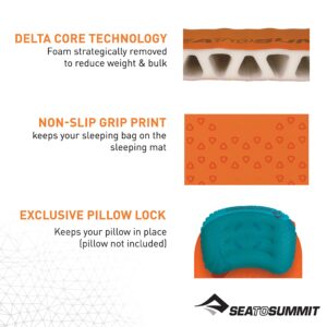 Sea to Summit Ultralight Self-Inflating Foam Sleeping Pad for Backpacking and Camping, X-Small (49 x 20 x 1 inches)