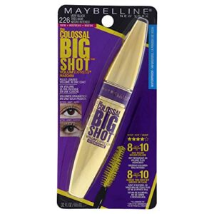 maybelline new york volum' express the colossal big shot waterproof mascara, very black, 0.32 fl. oz., 1 count (pack of 1), (i0097470)