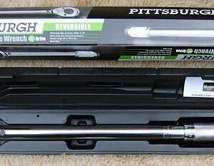 NEW PITTSBURGH PRO 1/2" DRIVE CLICK TYPE TORQUE WRENCH WITH HARD CASE