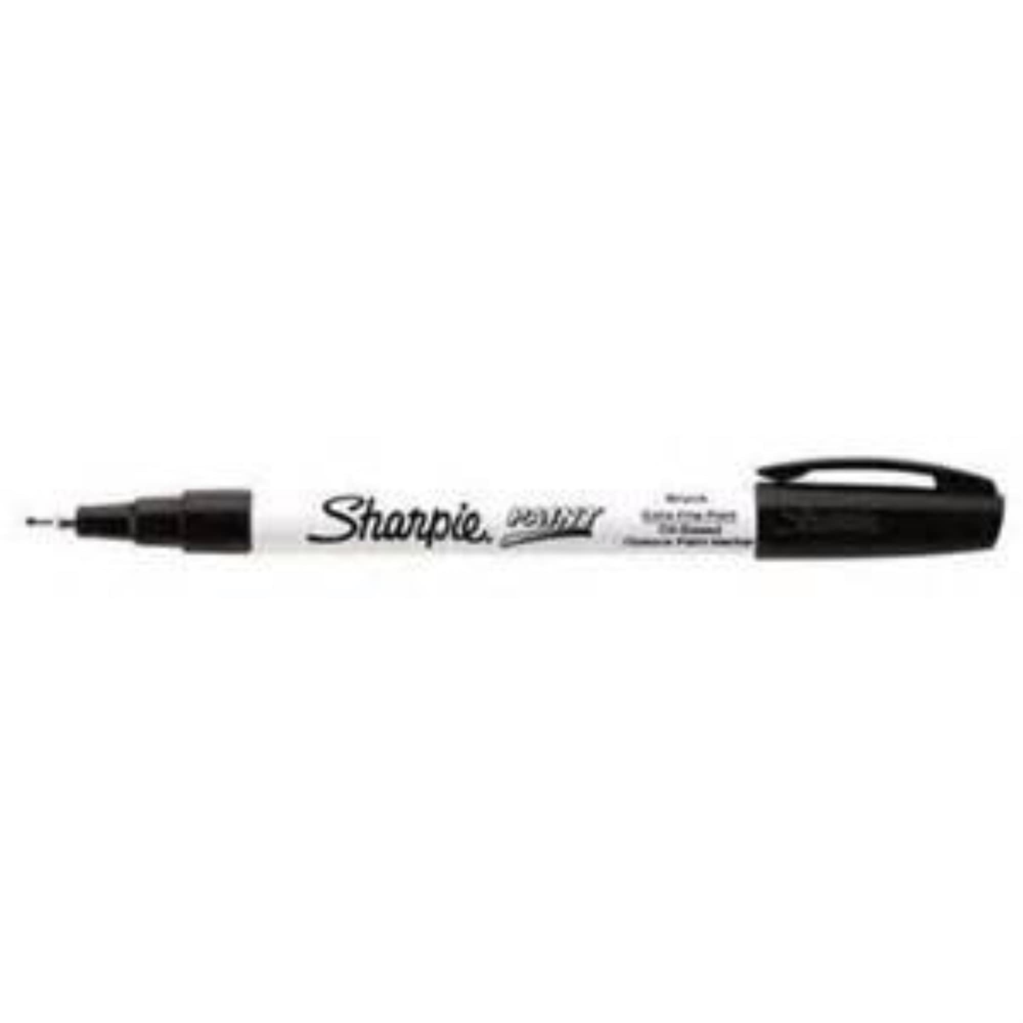 Sharpie Oil-Based Paint Marker, Extra Fine Point, Black Ink,Pack of 6