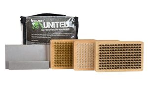 demon united ski/snowboard wax brush kit - bonus includes metal scraper and edge file