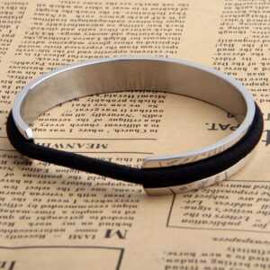 Zuo Bao Hair Tie Bracelet High Poshing Stainless Steel Bangles Bracelet for Women