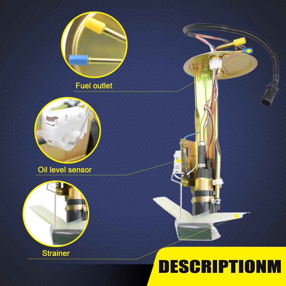 Fuel Pump Module Assembly E2297S for 1999 2000 2001 2002 FORD EXPEDITION 4.6L 5.4L 1999 LINCOLN NAVIGATOR (4WD Only) TOPSCOPE FP2297S