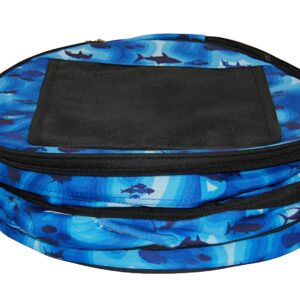 Taylor Made Products 7912 BS, Collapsible Cooler, 8 Liter, Zippered Top, Velcro Access Hatch, Blue Sonar