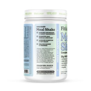 Fit & Lean Meal Shake, Fat Burning Meal Replacement, Protein, Fiber, Probiotics, Vanilla, 1lb, 10 Servings Per Container