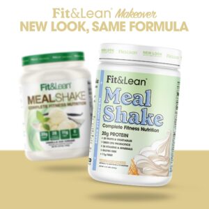 Fit & Lean Meal Shake, Fat Burning Meal Replacement, Protein, Fiber, Probiotics, Vanilla, 1lb, 10 Servings Per Container