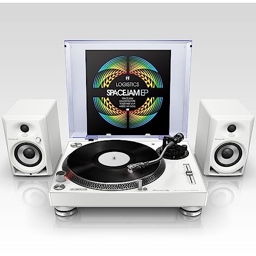 Pioneer DJ DM-40-W - 21W 4" Two-Way Active Monitor - White (Pair)