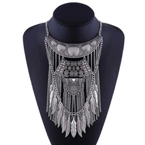 YAZILIND Collar Necklaces Pendants Exaggerated Vintage Maxi Choker Statement Collier Boho Women Jewelry