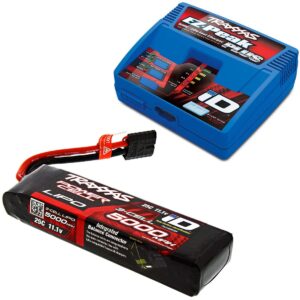 traxxas spartan 5000mah 3s 25c 11.1v lipo battery id & ez-peak 4-amp charger