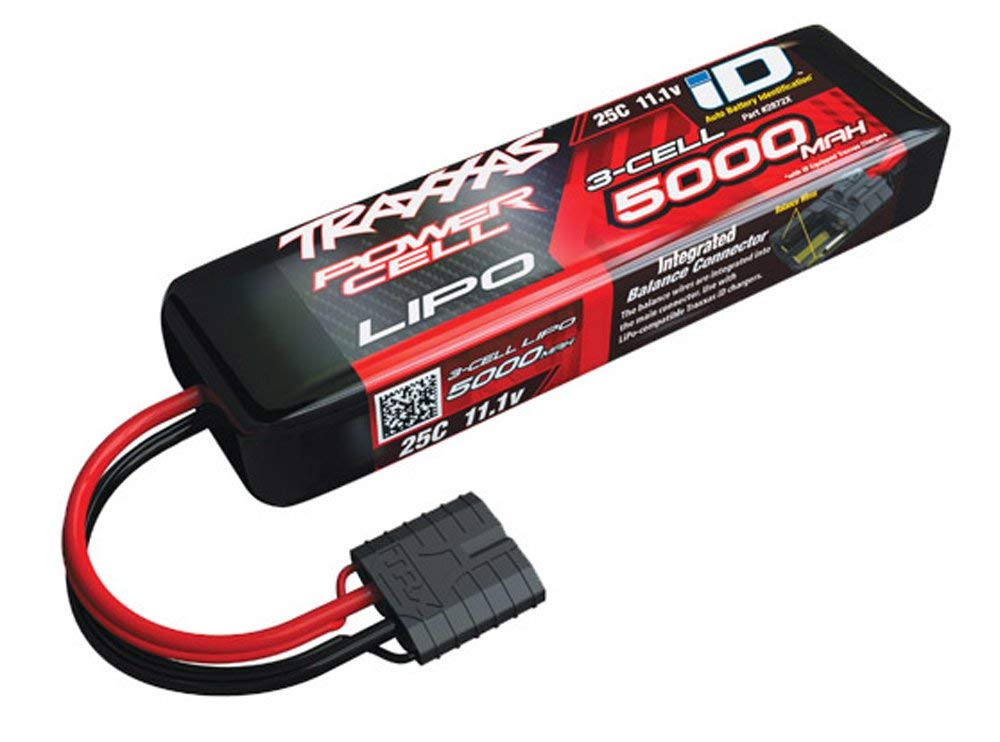 Traxxas Spartan 5000mAh 3S 25C 11.1V LiPo BATTERY iD & EZ-PEAK 4-AMP CHARGER