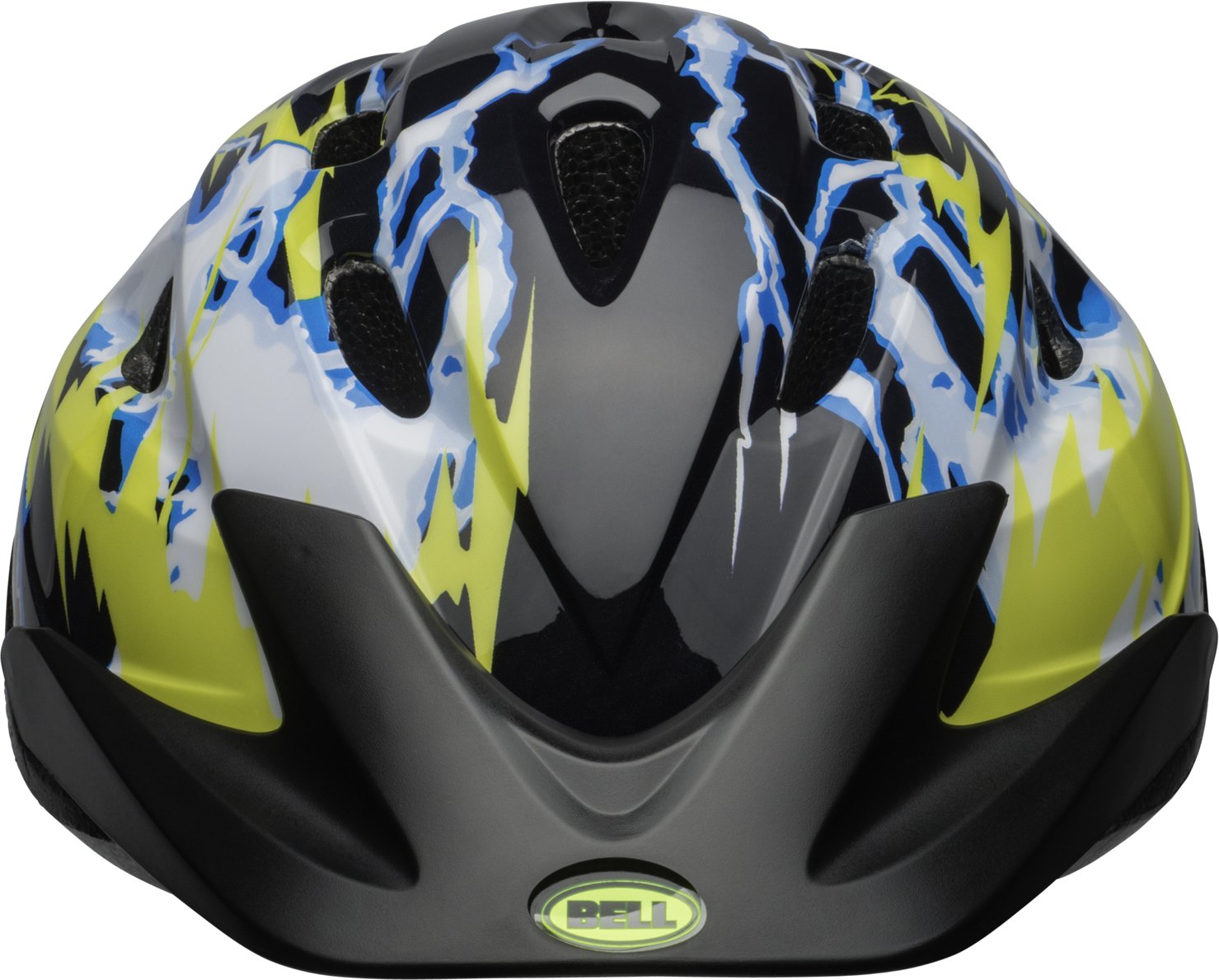 Bell 7084243 Child Rally Bike Helmet - Lightning Black & Yellow