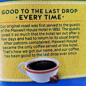 Maxwell House Morning Boost Medium Roast Ground Coffee with a Boost of Caffeine (26.7 oz Canister)