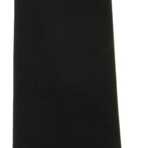 Vesuvio Napoli PreTied Men's Necktie Solid BLACK Color Mens, Black, Size 3.0