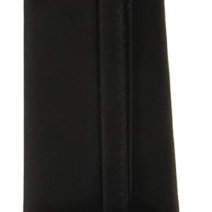 Vesuvio Napoli PreTied Men's Necktie Solid BLACK Color Mens, Black, Size 3.0