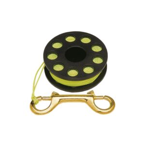 innovative scuba finger spool with brass clip - light and corrosion free, fl0220