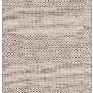 SAFAVIEH Montauk Collection Runner Rug - 2'3" x 8', Ivory & Steel Grey, Handmade Flat Weave Boho Farmhouse Cotton Tassel Fringe, Ideal for High Traffic Areas in Living Room, Bedroom (MTK330M)