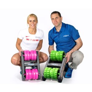 BackBaller Foam Roller (Ridged) - Muscle Roller for Deep Pain Relief. Ideal For Runner Cyclist Footballer Athlete