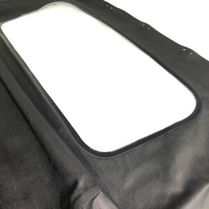 Compatible With Mazda Miata Convertible Top with Plastic Window Black Cabrio 1989-2005