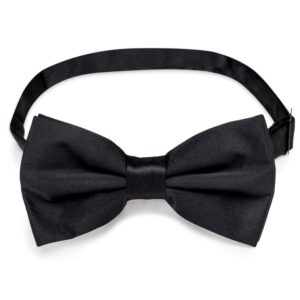 brybelly formal black casino and poker dealer pre-tied adjustable bow tie