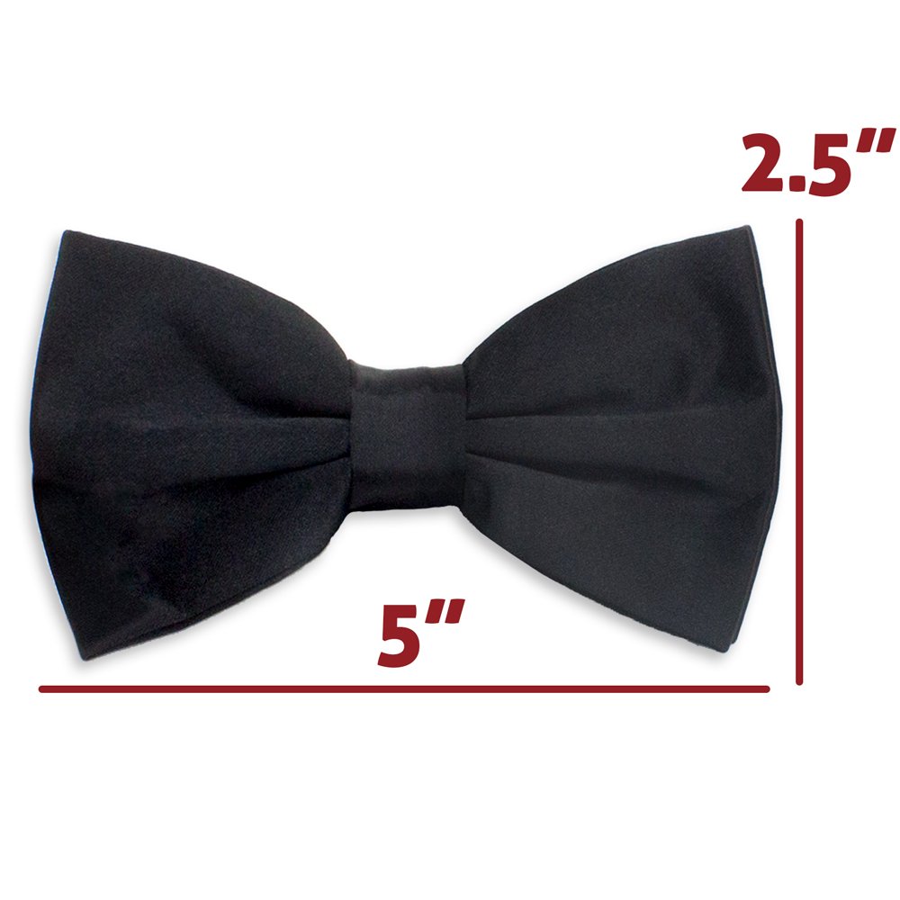 Brybelly Formal Black Casino and Poker Dealer Pre-tied Adjustable Bow Tie