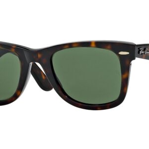 Ray-Ban RB2140 WAYFARER 902 54M Tortoise/Crystal Green Square Sunglasses for Men For Women+ BUNDLE with Designer iWear Eyewear Kit