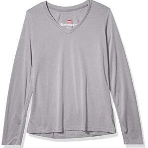 Hanes womens O9309 athletic shirts, Granite Heather, Large US