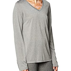 Hanes womens O9309 athletic shirts, Granite Heather, Large US