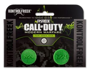 kontrolfreek fps freek call of duty modern warfare for xbox one controller | performance thumbsticks | 1 low-rise convex, 1 high-rise concave | green