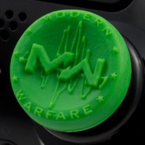 KontrolFreek FPS Freek Call of Duty Modern Warfare for Xbox One Controller | Performance Thumbsticks | 1 Low-Rise Convex, 1 High-Rise Concave | Green