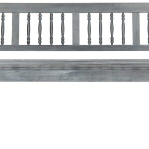 Safavieh PAT6732B Outdoor Collection Brentwood Bench, Ash Grey