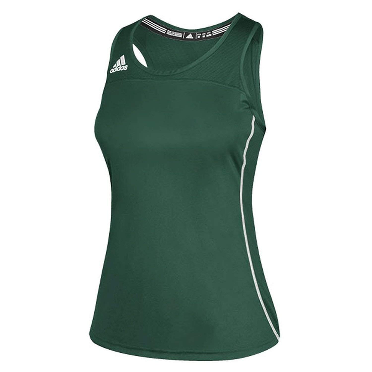 adidas Womens Climacool Utility Compression Tank (Small) Dark Green