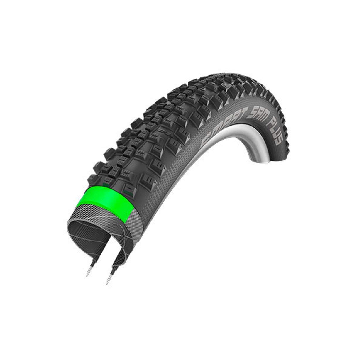 SCHWALBE Smart Sam Plus HS 476 GreenGuard Snakeskin Performance Bicycle Tire - Wire Bead - 29 (Black - 29 x 2.25)