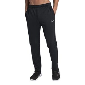 Nike Men's Dry Fleece Training Pants, Black/White, Medium