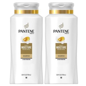 Pantene, Shampoo, Pro-V Daily Moisture Renewal for Dry Hair, 25.4 Fl Oz (Pack of 2), Twin Pack