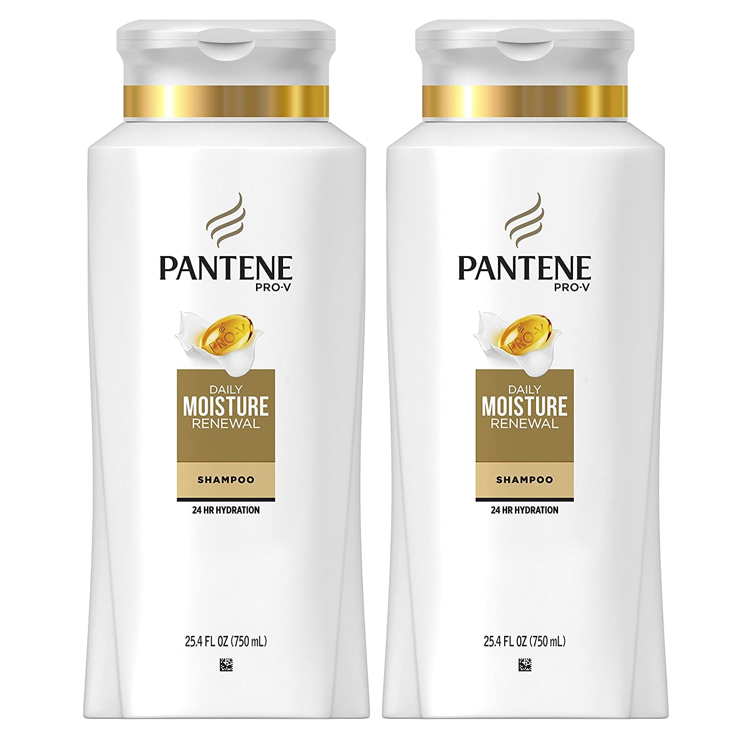 Pantene, Shampoo, Pro-V Daily Moisture Renewal for Dry Hair, 25.4 Fl Oz (Pack of 2), Twin Pack