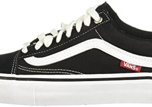 Vans Men's Old Skool Pro Skate Shoe, Black/White