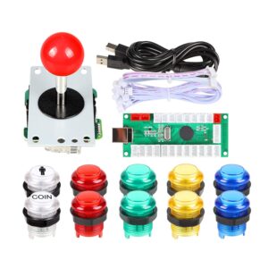 eg starts arcade buttons 1 player diy kit joystick 5v led arcade button for arcade stick pc games mame raspberry pi