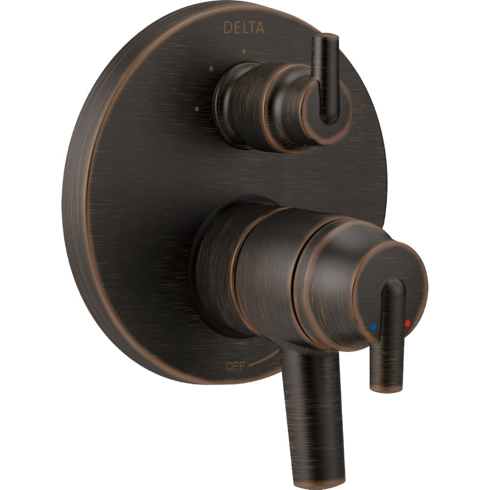 Delta Faucet Trinsic 17 Series 3-Setting Integrated Diverter Valve Trim Kit, Oil Rubbed Bronze Diverter Valve Trim Kit, Shower Trim Kit, Venetian Bronze T27859-RB (Valve Not Included)