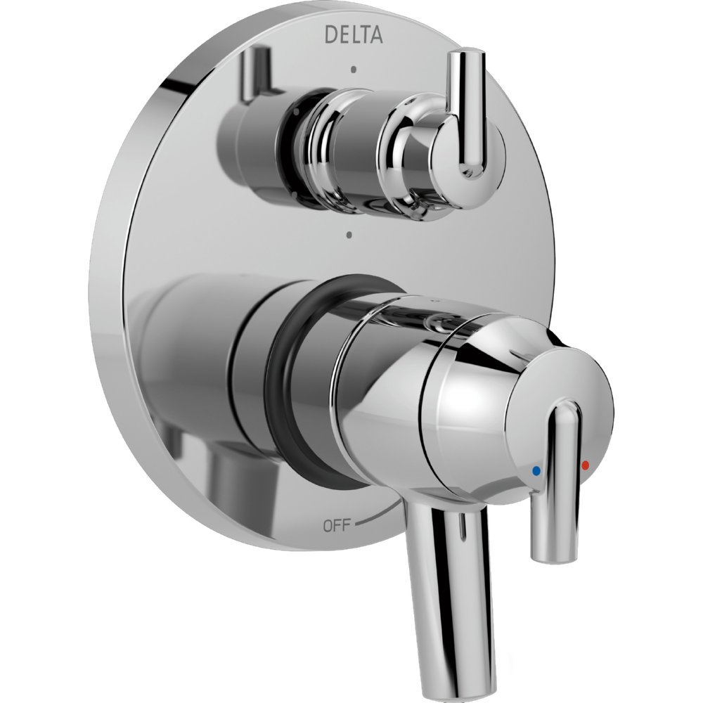 Delta Faucet Trinsic 17 Series 6-Setting Integrated Diverter Valve Trim Kit, Chrome Diverter Valve Trim Kit, Shower Trim Kit, Chrome T27959 (Valve Not Included)