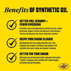 Pennzoil Ultra Platinum Full Synthetic 0W-20 Motor Oil (5-Quart, Case of 3)