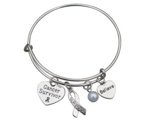 infinity collection cancer survivor bracelet, cancer awareness, makes the cancer survivor gift