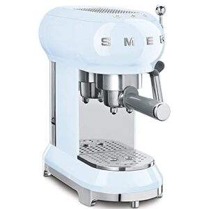 smeg espresso machine, paster blue ecf01pbus