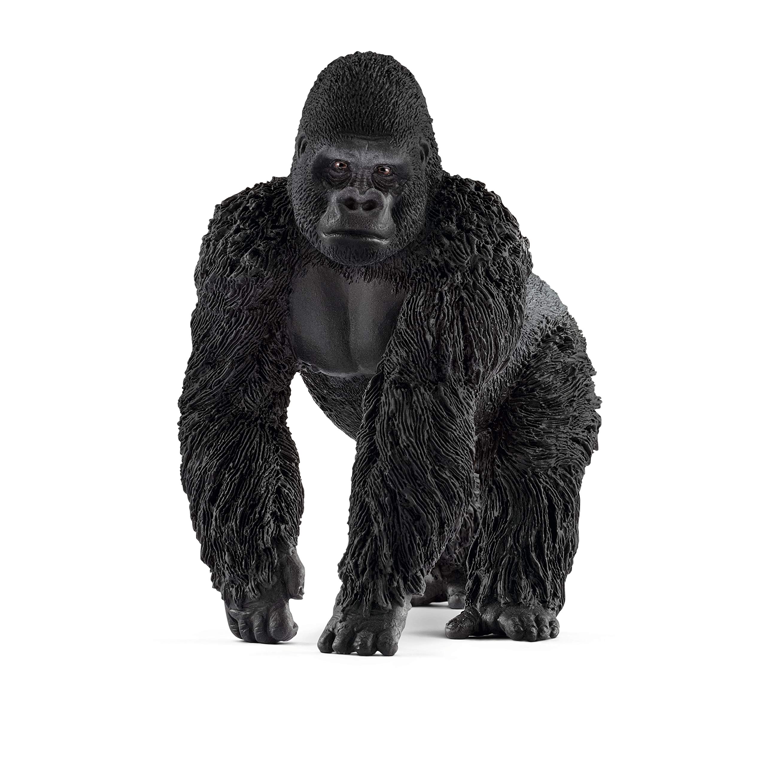 Schleich Wild Life Realistic Male Gorilla Animal Figurine - Authentic Detailed Wild Male Gorilla Toy for Boys and Girls Education Imagination and Play, Highly Durable Gift for Kids Ages 3+