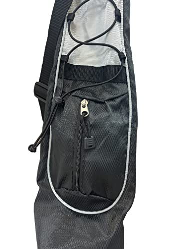 JEF WORLD OF GOLF JR1256 Pitch & Putt Sunday Bag with Stand & Handle, Black