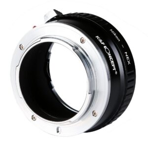 Copper Adapter K&F Concept Lens Mount Adapter Compatible with AI Lens to Sony NEX E-Mount Camera Body