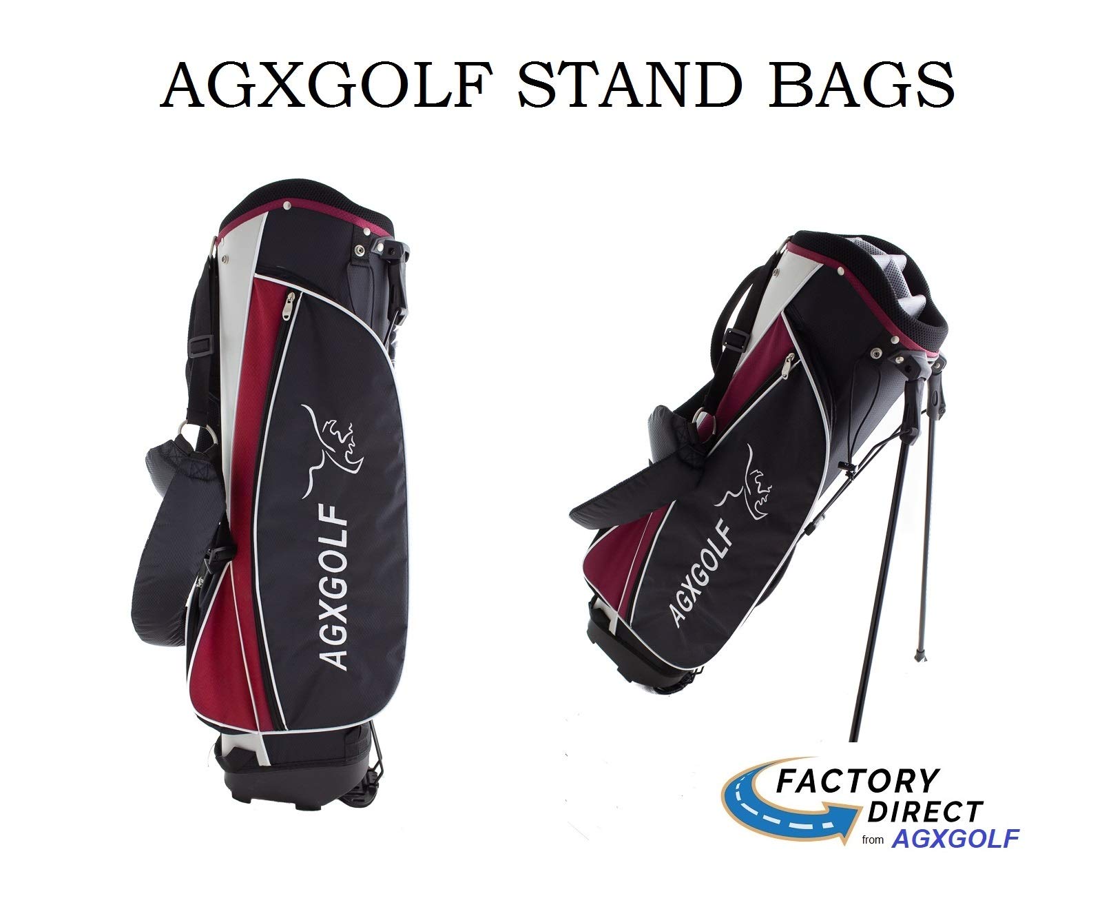 AGXGOLF Men's Magnum Executive Edition Golf Club Set w/Stand Bag; Right Hand: X Tall (+2") Length; Graphite Woods; 4, 6, & 8 Irons + Pitching Wedge + Free Putter; USA Bilt