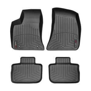 WeatherTech Custom Fit FloorLiners for Charger, 300 (RWD) - 1st & 2nd Row (44379-1-2), Black