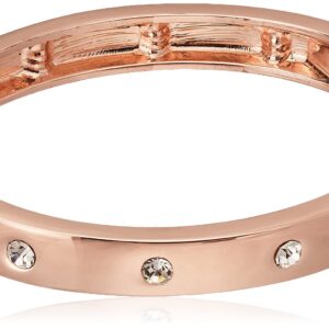 Guess Narrow Hinge with Crystal Rose Gold Bangle Bracelet