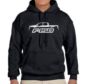 2015-17 ford f150 pickup truck classic outline design hoodie sweatshirt large black