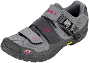 giro terradura womens mountain cycling shoe − 37, dark shadow/berry (2019)